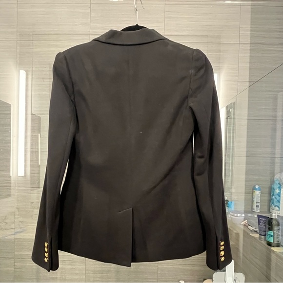 NWT Polo Ralph Lauren Embroidered Crest Black Blazer Golden-tone Buttons Preppy - Picture 11 of 12